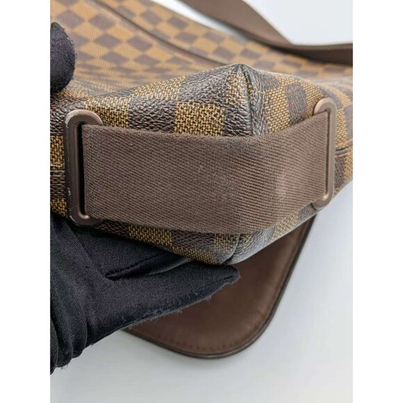 Pre-Owned Louis Vuitton Damier Ebene MM Brooklyn Messenger Bag Brown - Picture 16 of 16